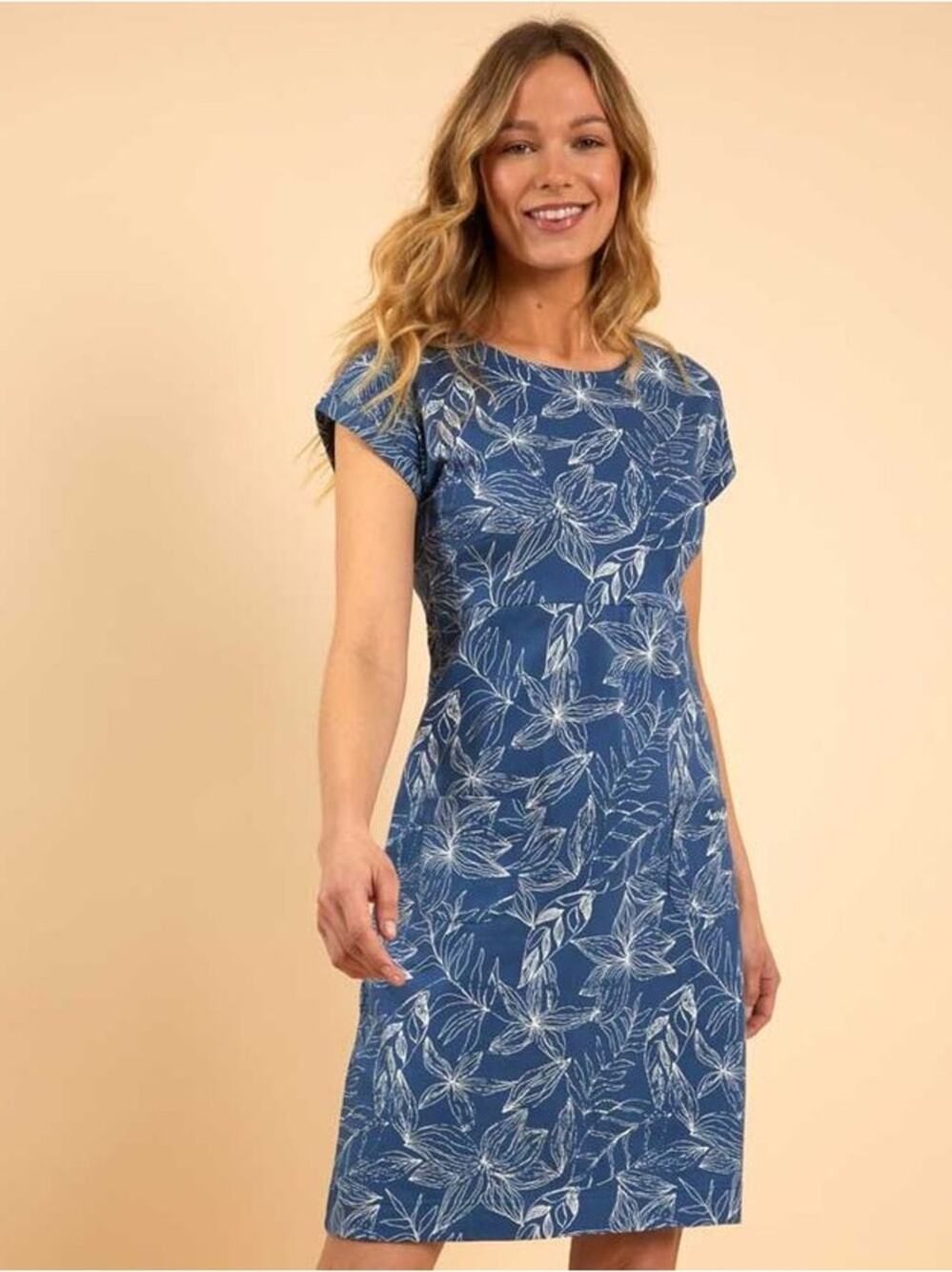 Weird Fish Tallahassee Printed Organic Cotton Day Dress